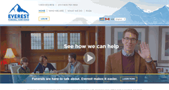 Desktop Screenshot of everestfuneral.com